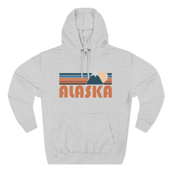 Premium Alaska Hoodie - Retro Mountain Unisex Sweatshirt