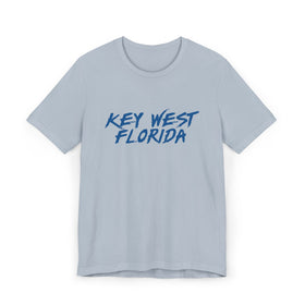 Buy light-blue Key West T-Shirt | 100% Cotton Retro Florida Tee
