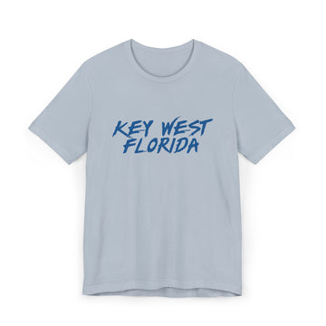 Buy light-blue Key West T-Shirt | 100% Cotton Retro Florida Tee