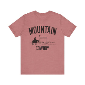 Mountain Cowboy T Shirt - Mountain Graphic Tee - 0