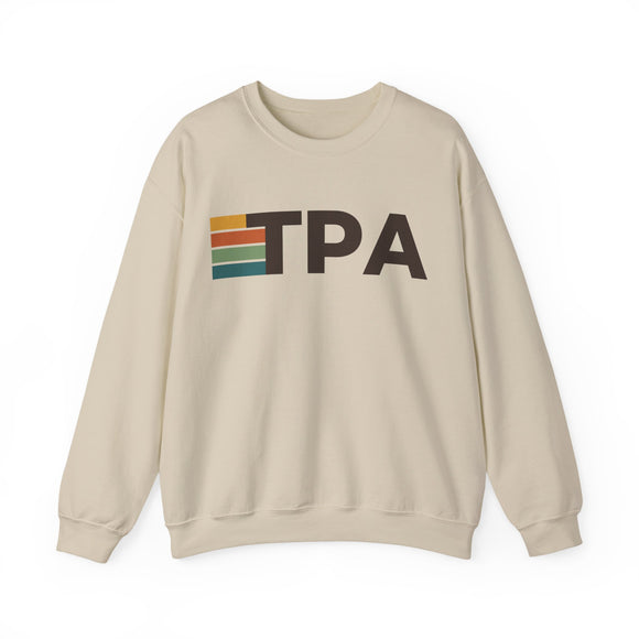 Tampa, Florida TPA Retro Stripe Sweatshirt