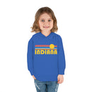 Indiana Toddler Hoodie - Retro Sunrise Unisex Indiana Toddler Sweatshirt-17