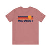 Midwest T-Shirt Retro Sun Ombre Unisex Tee, Vintage Midwest Tee, Mountain Sun Tee, Midwest Souvenir Shirt