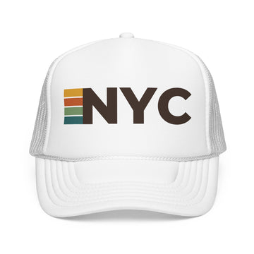 Buy white New York City, New York Trucker Hat - NYC retro cap