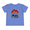 Park City, Utah Toddler T-Shirt - Retro Palm Tree Toddler Park City Shirt