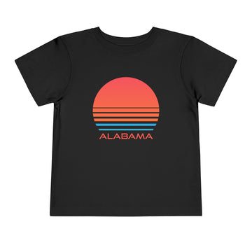 Buy black Alabama Toddler T-Shirt - Retro 80s Unisex Toddler Alabama Shirt