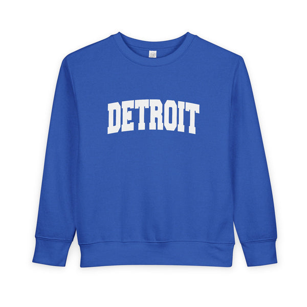 Detroit, Michigan Toddler Sweatshirt - Detroit Toddler Crewneck Sweatshirt