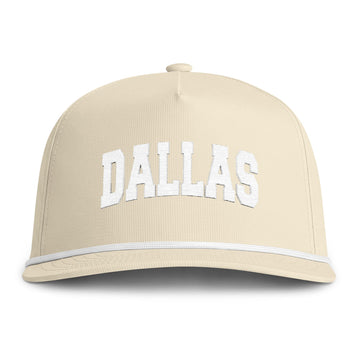 Buy ivory Dallas, Texas Embroidered Rope Hat - Vintage Sunwashed Rope Cap, Comfort Colors