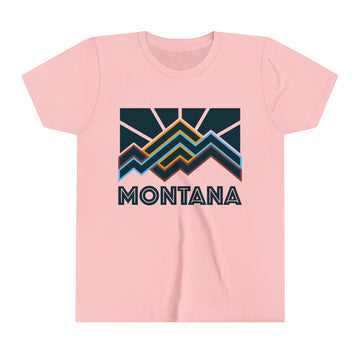 Buy pink Montana Youth T-Shirt - Unisex Kids Montana Shirt