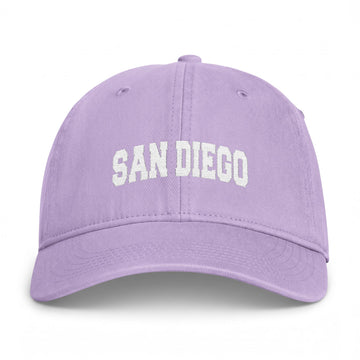 Buy orchid San Diego, California Washed Baseball Cap - Vintage Coastal Comfort Colors