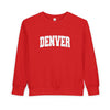 Denver, Colorado Toddler Sweatshirt - Denver Toddler Crewneck Sweatshirt