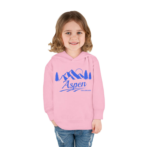 Aspen, Colorado Toddler Hoodie - Unisex Mountain Aspen Pullover Sweatshirt, Kids Hooded Jumper, Colorado Souvenir