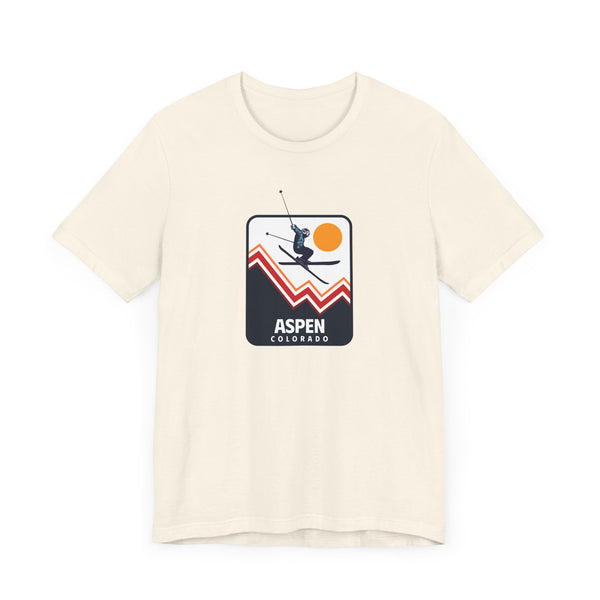 Aspen, Colorado T-Shirt - Snow Ski Jump Unisex Aspen Shirt