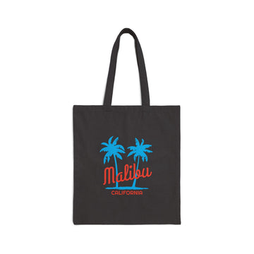 Malibu, California, Cotton Canvas Malibu Tote Bag - 0