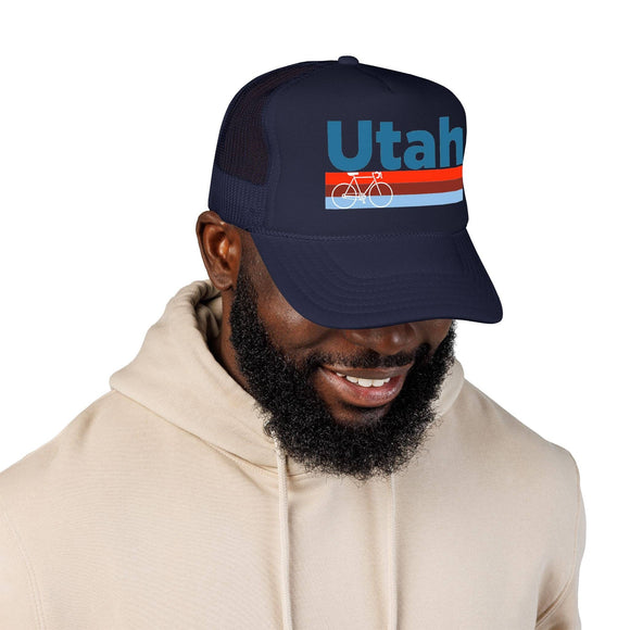 Kids Utah Trucker Hat Foam Bike - Youth Snapback Cap
