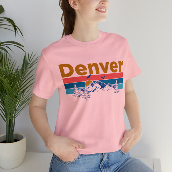 Denver, Colorado Shirt - Mountain Sunset Unisex Denver T-Shirt