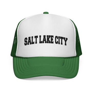 Buy green Salt Lake City, Utah Collegiate Style Trucker Hat