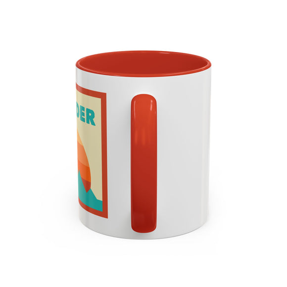 Boulder, Colorado Retro Ombre Sun Mountain Coffee Mug 11 oz, Boulder, Colorado Nature Lover Gift, Mountain Enthusiast Mug