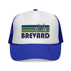 Buy royal Brevard, North Carolina Retro Bike Trucker Hat - Vintage Style Brevard Cap