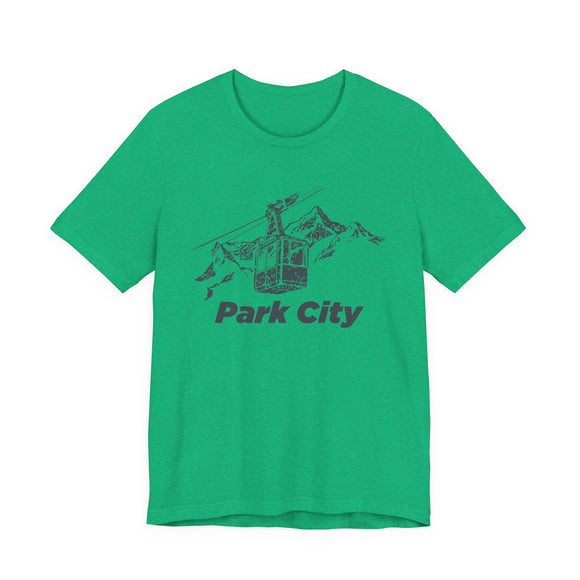 Park City Ski Lift T‑Shirt — Mountain Cable Car Graphic Tee