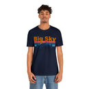 Big Sky, Montana Shirt - Mountain Sunset Unisex Big Sky T-Shirt-79