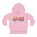 Aspen Toddler Hoodie - Retro Mountain Sun Unisex Aspen Toddler Sweatshirt-5