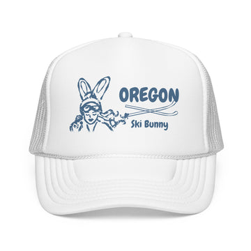 Buy white Oregon Ski Bunny Trucker Hat
