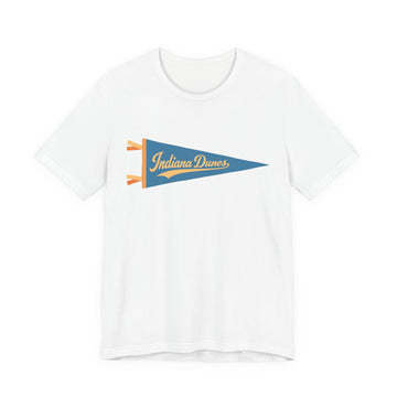 Indiana Dunes National Park Pennant T-Shirt — Vintage Camp Flag Tee - 0