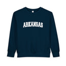 Arkansas Toddler Sweatshirt - Arkansas Toddler Crewneck Sweatshirt-4