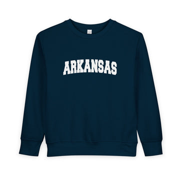 Buy navy Arkansas Toddler Sweatshirt - Arkansas Toddler Crewneck Sweatshirt
