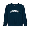 Arkansas Toddler Sweatshirt - Arkansas Toddler Crewneck Sweatshirt
