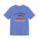 Illinois T Shirt - Retro Pontoon Boat Illinois Tee-4