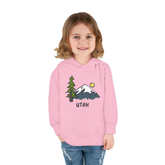 Utah Toddler Hoodie - Unisex Mountain Utah Toddler Sweatshirt