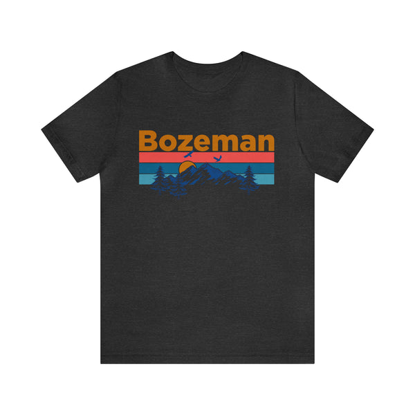 Bozeman, Montana Shirt - Mountain Sunset Unisex Bozeman T-Shirt