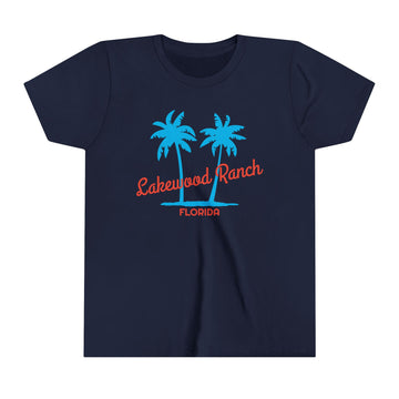Lakewood Ranch, Florida Youth Shirt - Retro Palm Tree Lakewood Ranch Kid's T-Shirt
