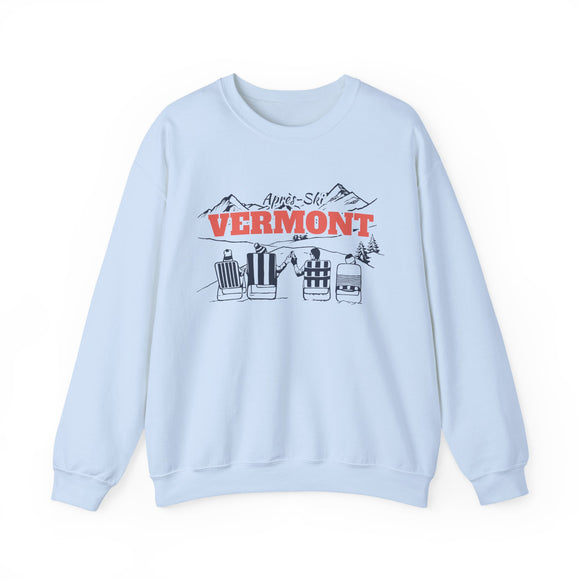 Vermont Sweatshirt Après-Ski Crewneck - Mountain Ski Lodge Design