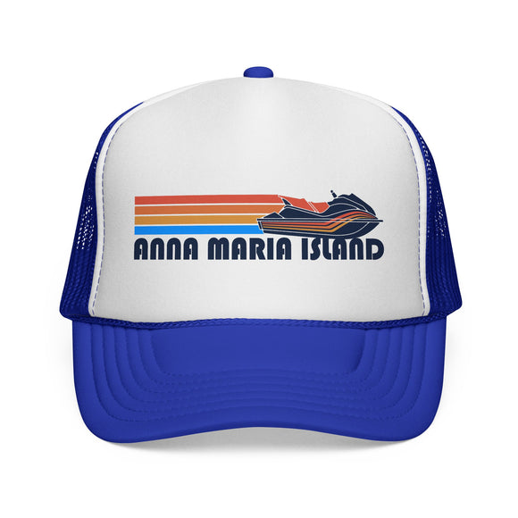 Anna Maria Island, Florida PWC Boating Trucker Hat - Vintage Style Anna Maria Island Cap