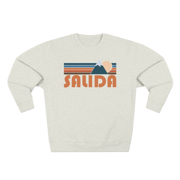 Premium Salida, Colorado Retro Mountain Graphic Sweatshirt