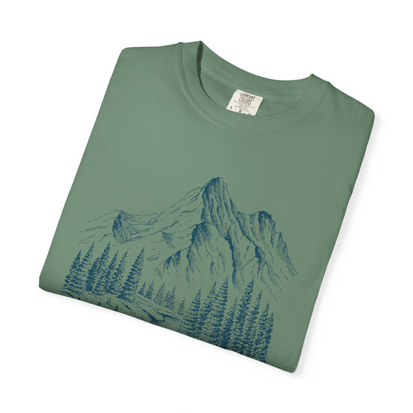 Alaska Graphic Tee - Mountain Illustration Alaska T Shirt