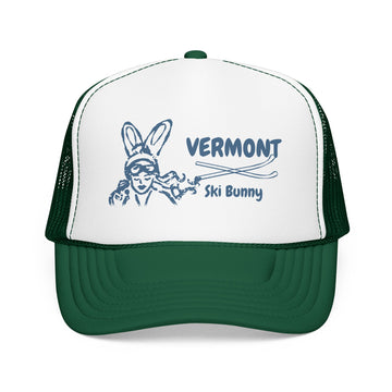 Buy kelly-white-kelly Vermont Ski Bunny Trucker Hat