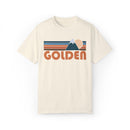 Golden, Colorado Graphic Tee, Comfort Colors Retro Unisex Golden T shirt, Mountain Adventure Shirt-2