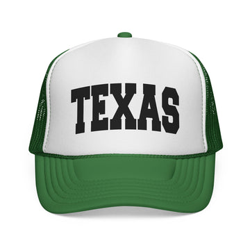 Buy green Texas Retro Collegiate Style Trucker Hat