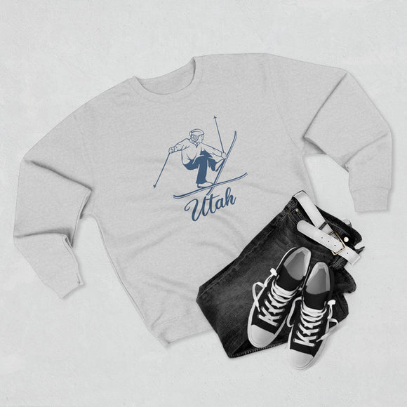 Premium Utah Vintage Snow Ski Sweatshirt