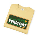 Vermont Graphic Tee, Comfort Colors Retro Mountain Unisex T shirt-13