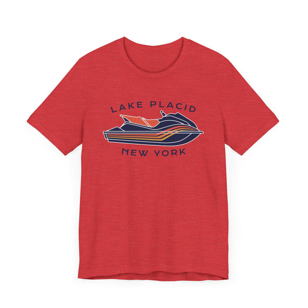 Lake Placid, New York T Shirt - Jetski Boating Graphic Tee