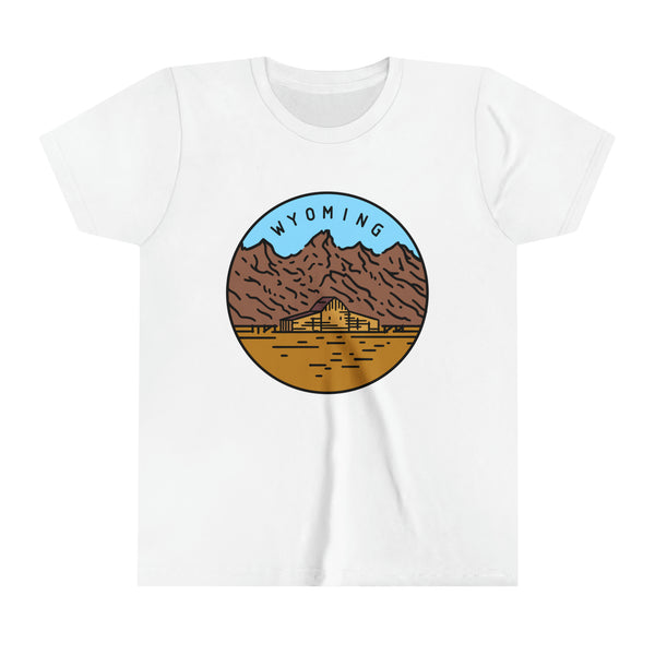 Wyoming Youth T-Shirt - Unisex Kids Wyoming Shirt