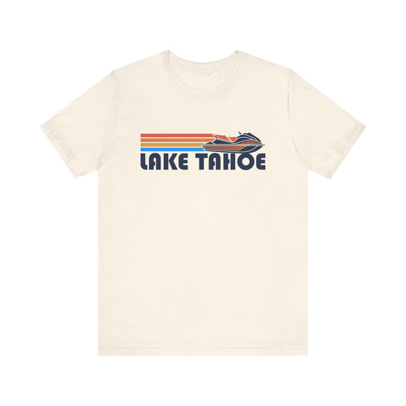 Lake Tahoe, California T Shirt - Retro Jetski PWC Graphic Tee