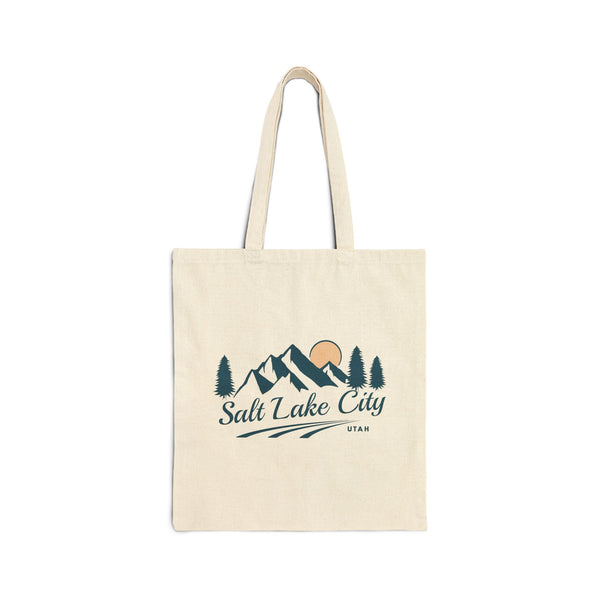 Salt Lake City, Utah Cotton Canvas Tote Bag - 15