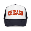 Chicago Foam Trucker Hat – Vintage Orange Arch Logo Mesh Cap-2