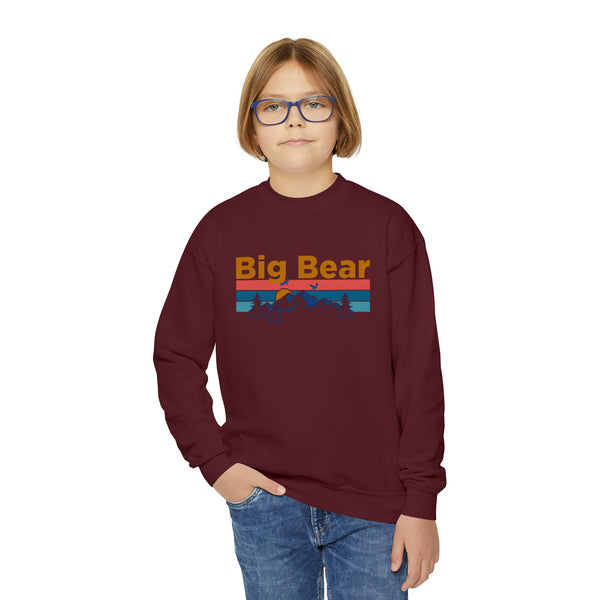 Big Bear, California Youth Sweatshirt - Unisex Kid's Big Bear Crewneck Sweatshirt
